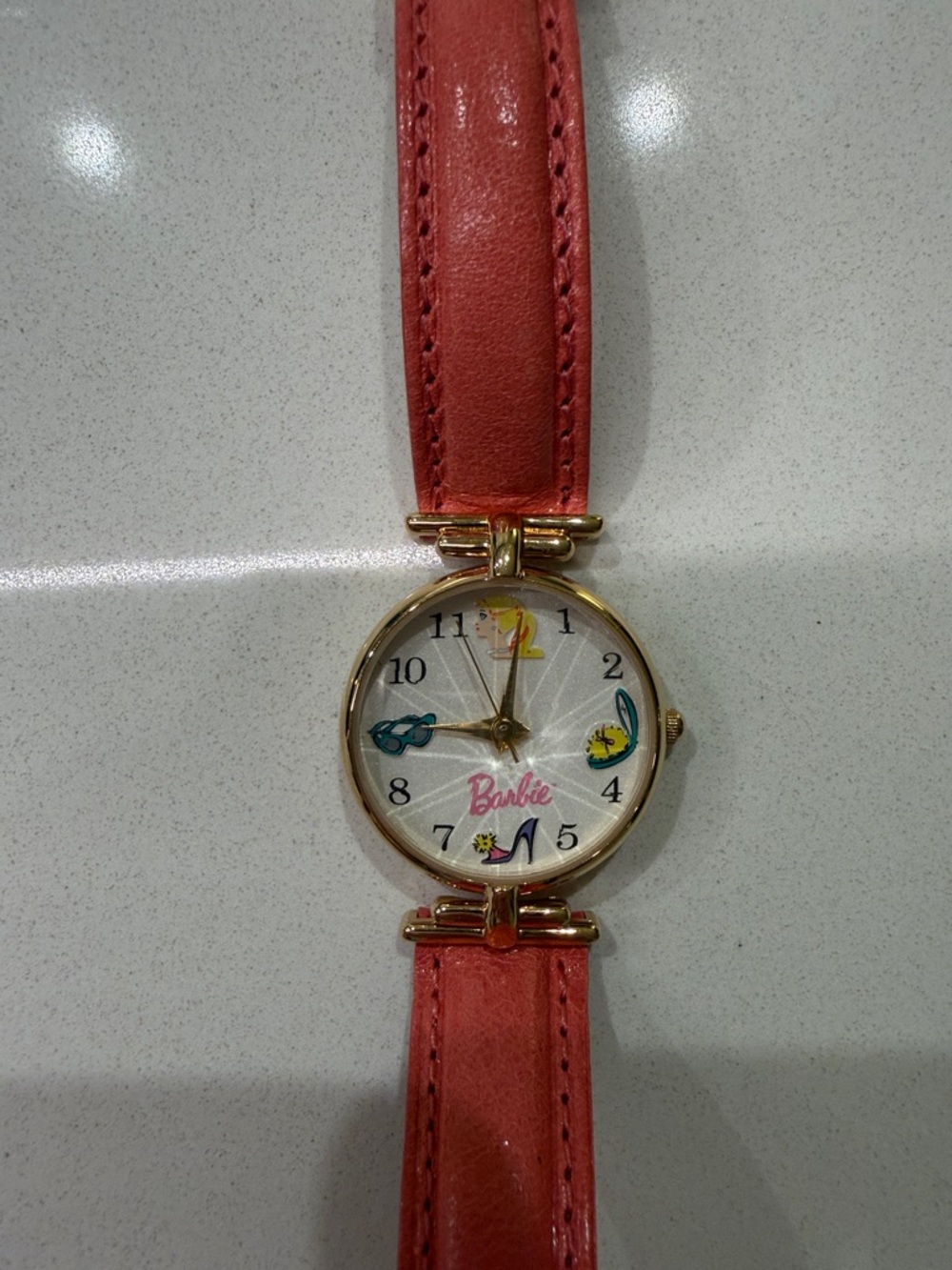 Fossil x Barbie Limited Edition Pink Leather Watch Vintage Collector Piece